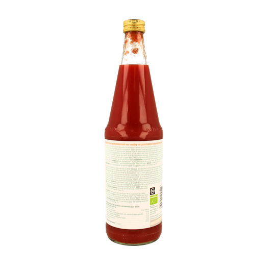 Luna E Terra groentecocktail met melkzuur in 700ml fles, biologisch drankje met groenten en zuurgraad voor verfrissing.