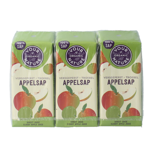 Your Organic Nature Appelsap 200ml bio 6 Stuks