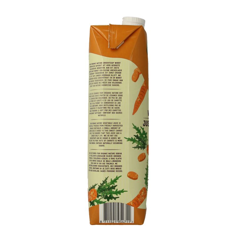 Your Organic Nature Wortelsap bio 1 Liter