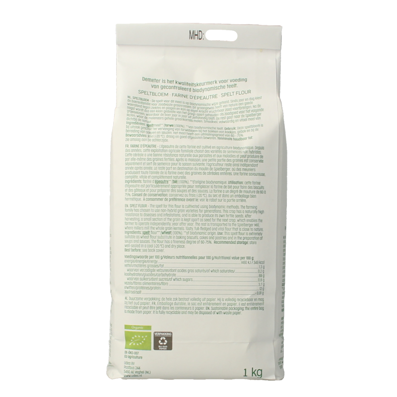 Luna E Terra Speltbloem demeter bio 1 Kilogram
