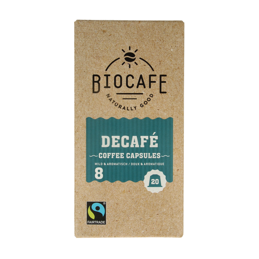 Biocafe Decafe capsules bio 20.00 Stuks