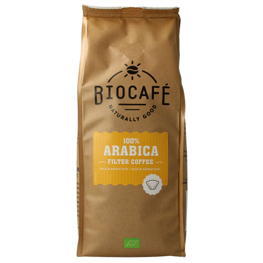 Biocafe Arabica gemalen bio 500.00 Gram