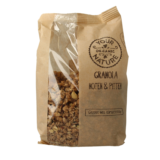 Your Organic Nature Granola noten en pitten bio 375.00 Gram