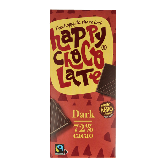 Happy Chocolate Puur 72% bio 85.00 Gram