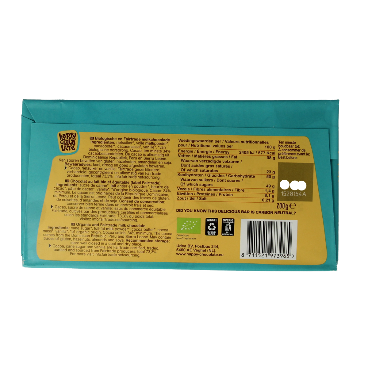 Happy Chocolate Milk bio 200.00 Gram