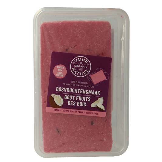 Your Organic Nature Kokosbrood bosvruchten bio 225.00 Gram