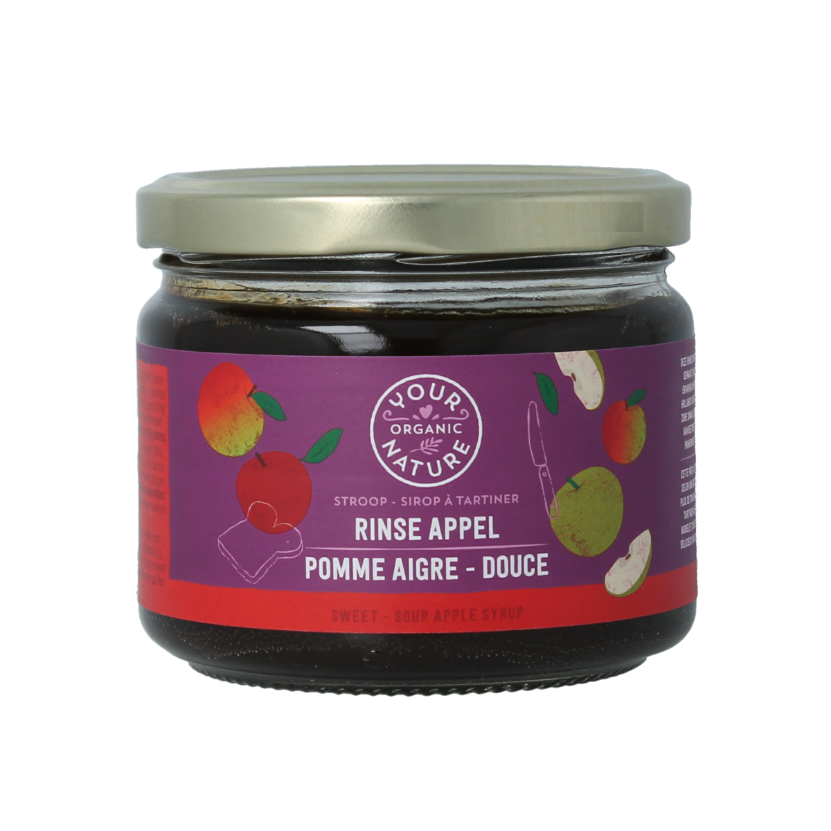 Your Organic Nature Stroop rinse appel bio 330.00 Gram