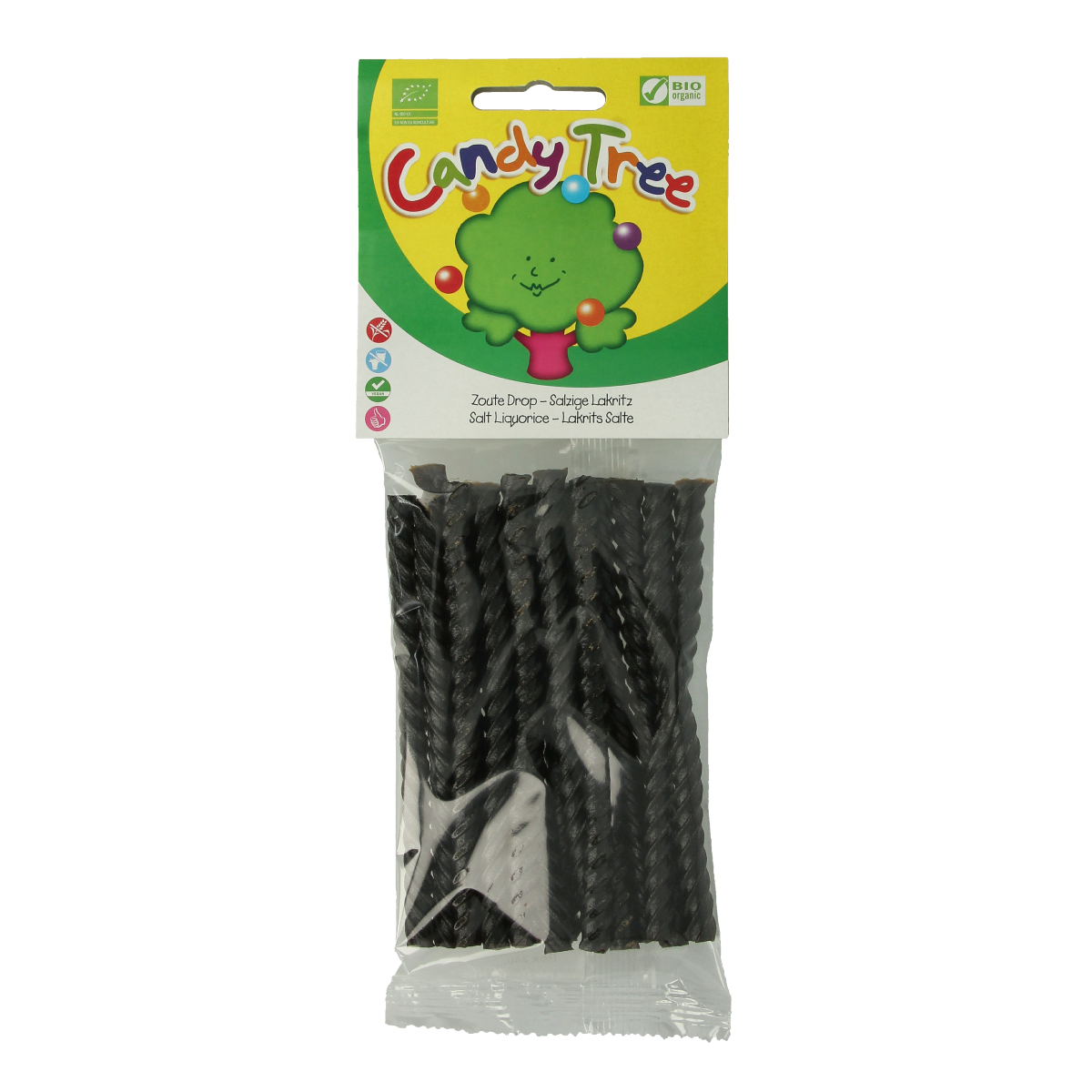 Candy Tree Dropkabel zout glutenvrij bio 100.00 Gram