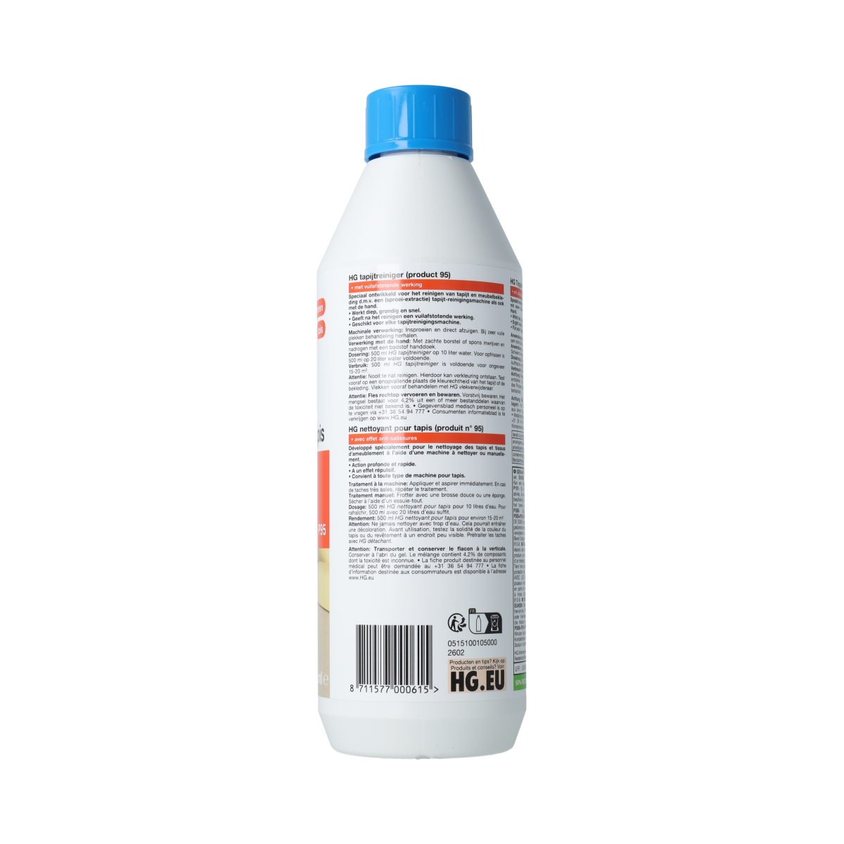 HG Tapijt reiniger 95  500.00 Milliliter