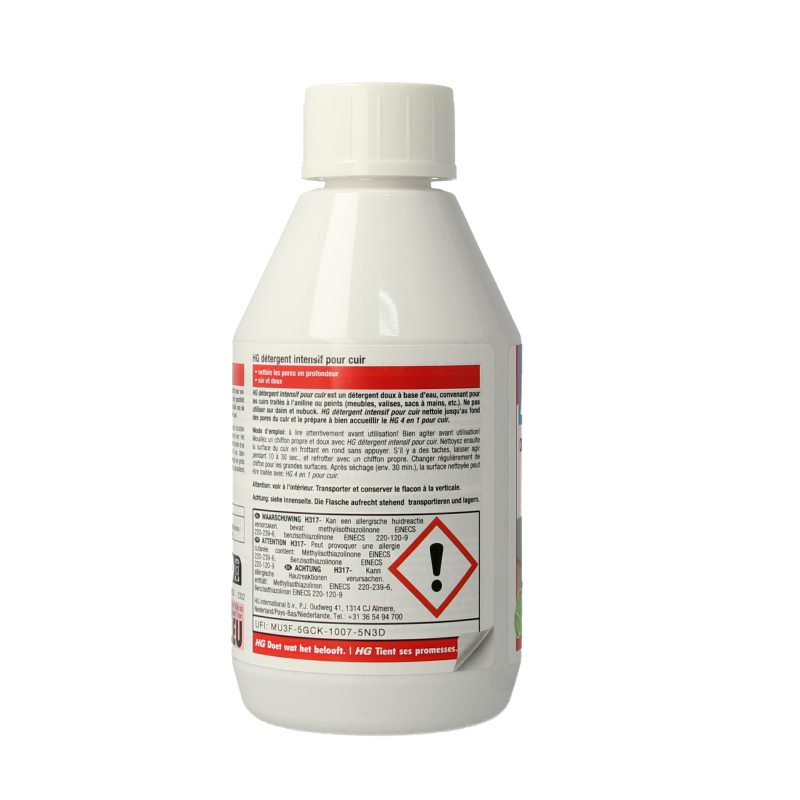 HG Dieptereiniger voor leer 250 Milliliter