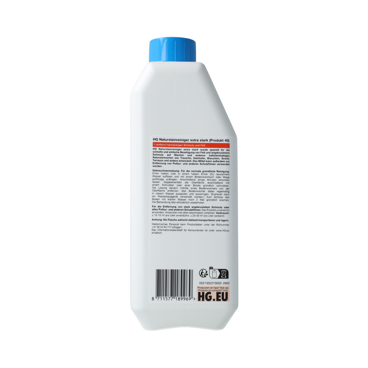 HG Natuursteen reiniger extra sterk 1.00 Liter