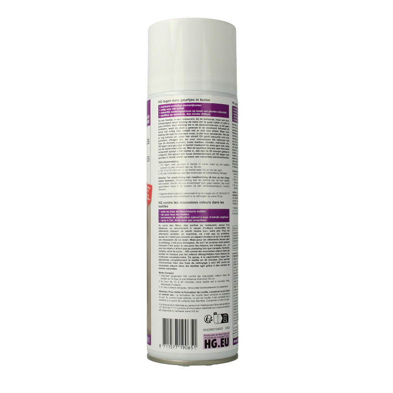 HG Tegen nare geurtjes textiel 400 Milliliter
