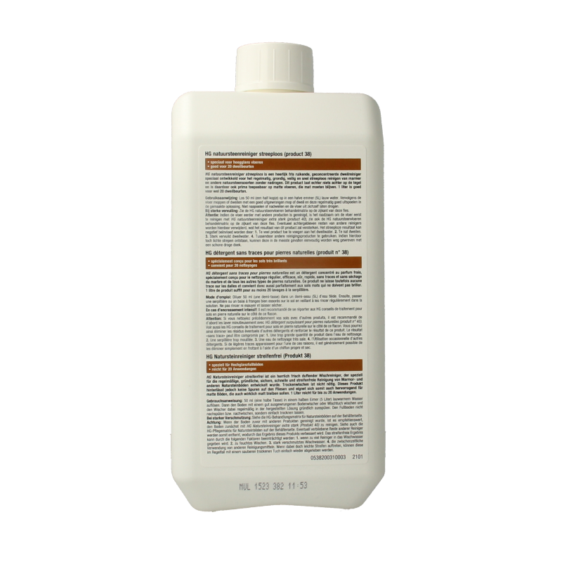 HG Natuursteen reiniger streeploos 1 Liter