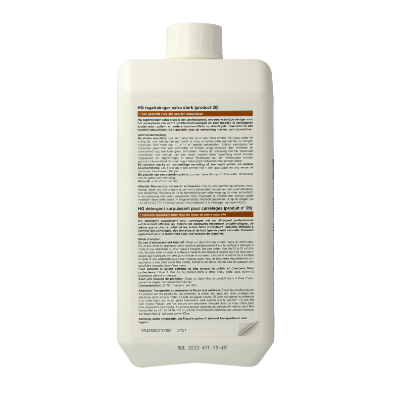 HG Tegelreiniger extra sterk 1 Liter