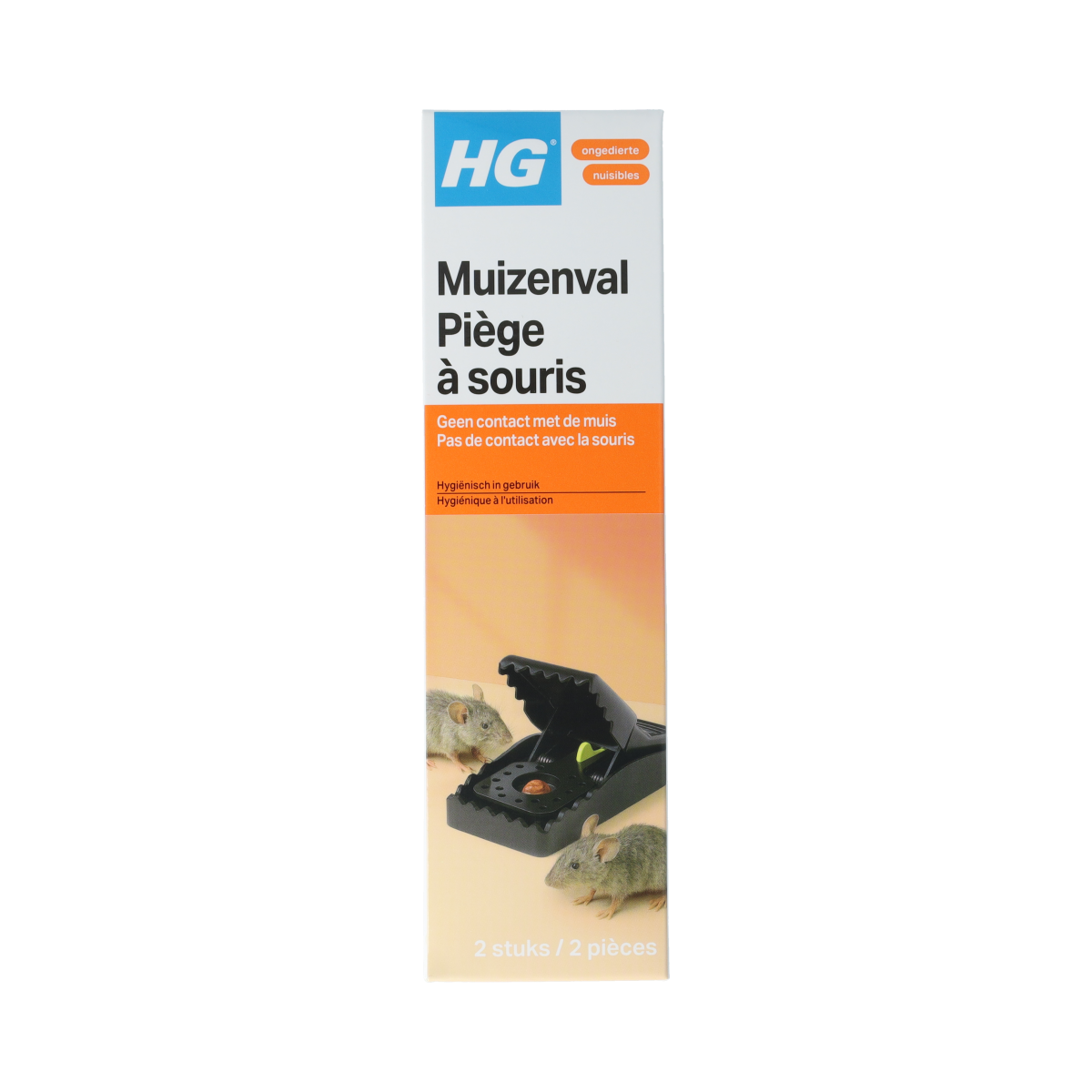 HG HG X muizenval 2.00 pest control mousetraps, shown in the image, for effective rodent trapping.