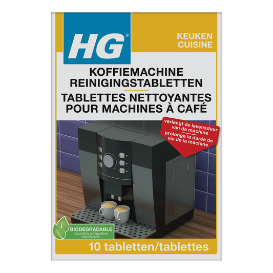 HG Koffiemachine Reinigingstablet 10.00 Stuks