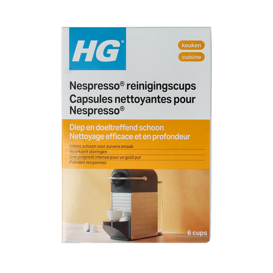 HG Reinigingscups Nespresso machine 6.00 Stuks