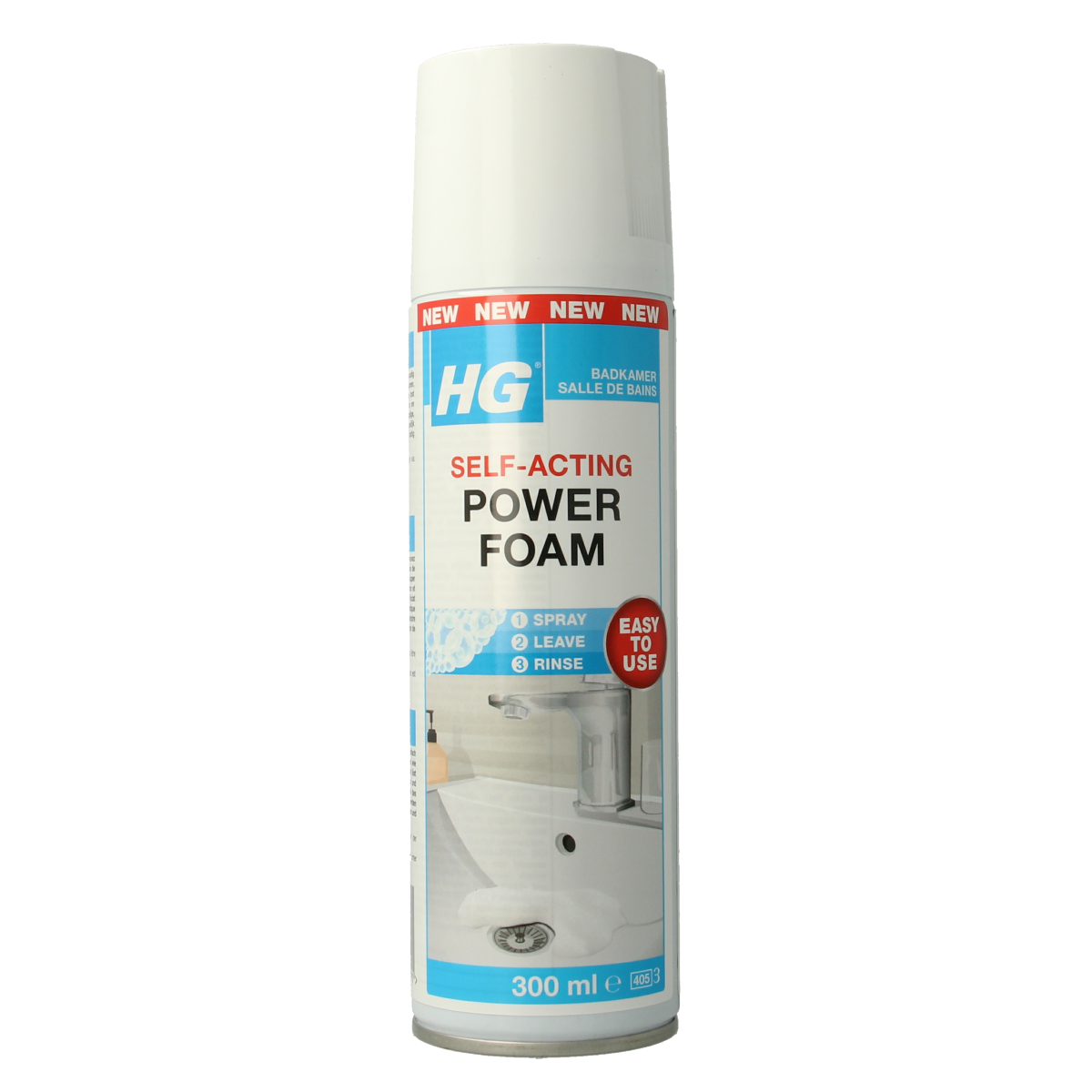 HG Power foam badkamer 300.00 Milliliter