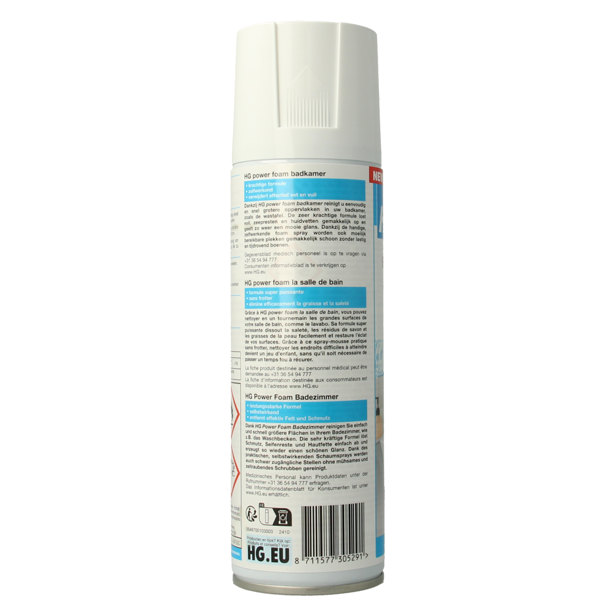 HG Power foam badkamer 300.00 Milliliter