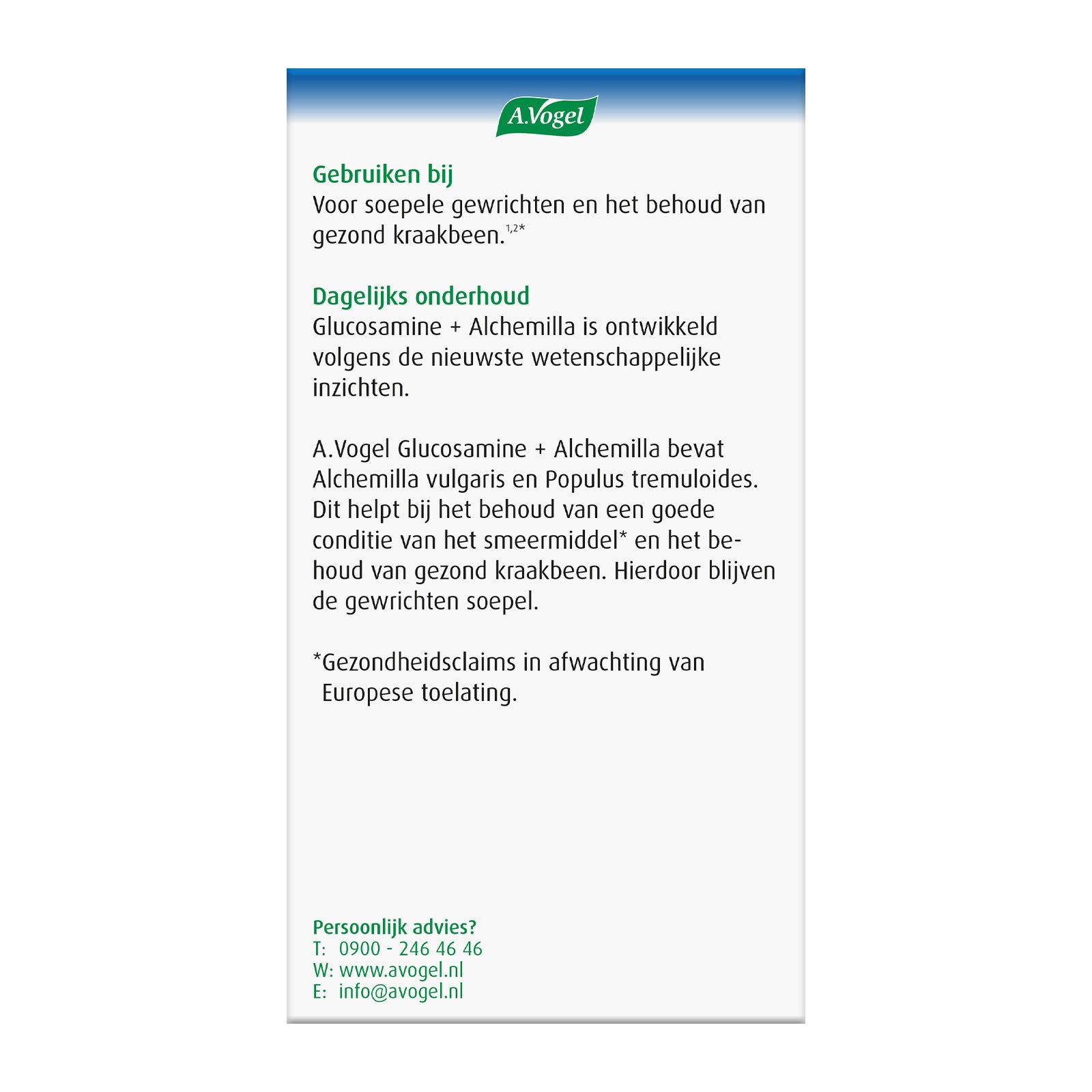 A Vogel Alchemilla glucosamine 90 Tabletten