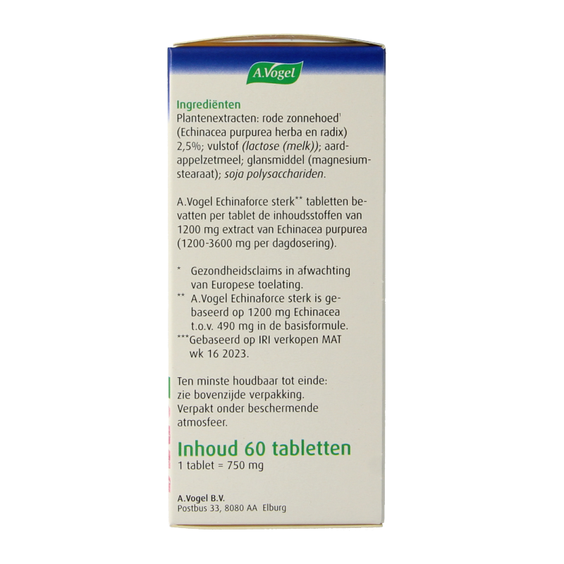 A Vogel Echinaforce tabletten sterk 60 Tabletten