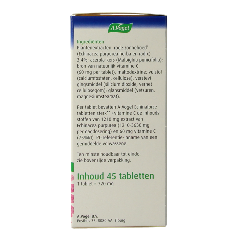 A Vogel Echinaforce sterk + vitamine C 45 Tabletten