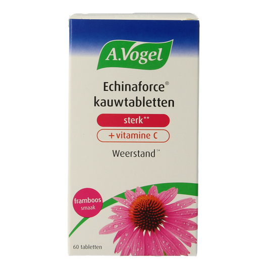 A Vogel Echinaforce kauwtablet sterk + vitamine C 60 Kauwtabletten