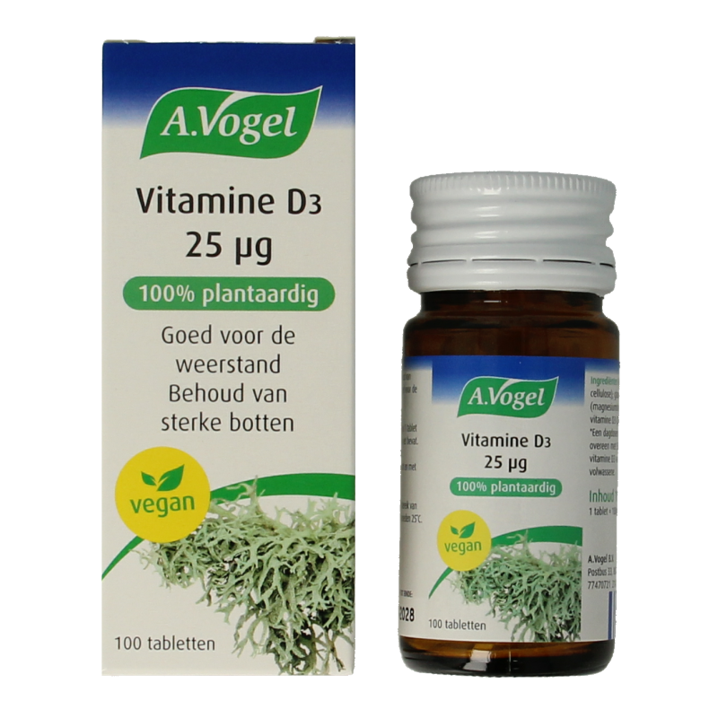 A Vogel Vitamine D3 25ug 100 Tabletten