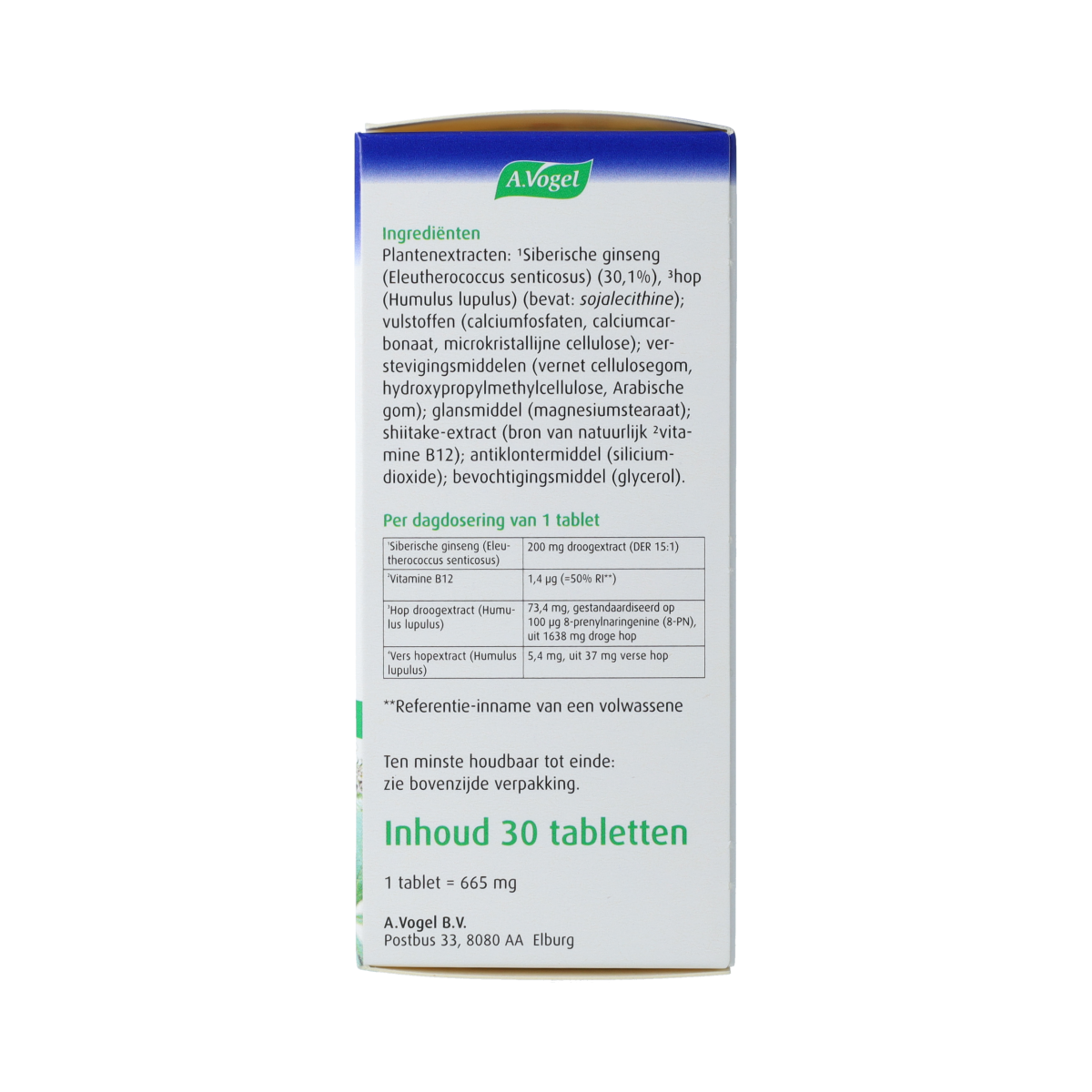 A Vogel Perimenopauze fysiek tablet 30.00 Tabletten