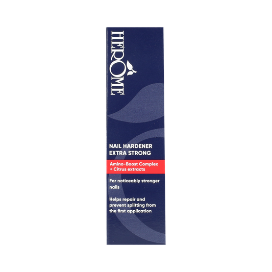 Herome Nagelverharder extra sterk in 10ml bottle, a hand care product for strengthening and hardening nails