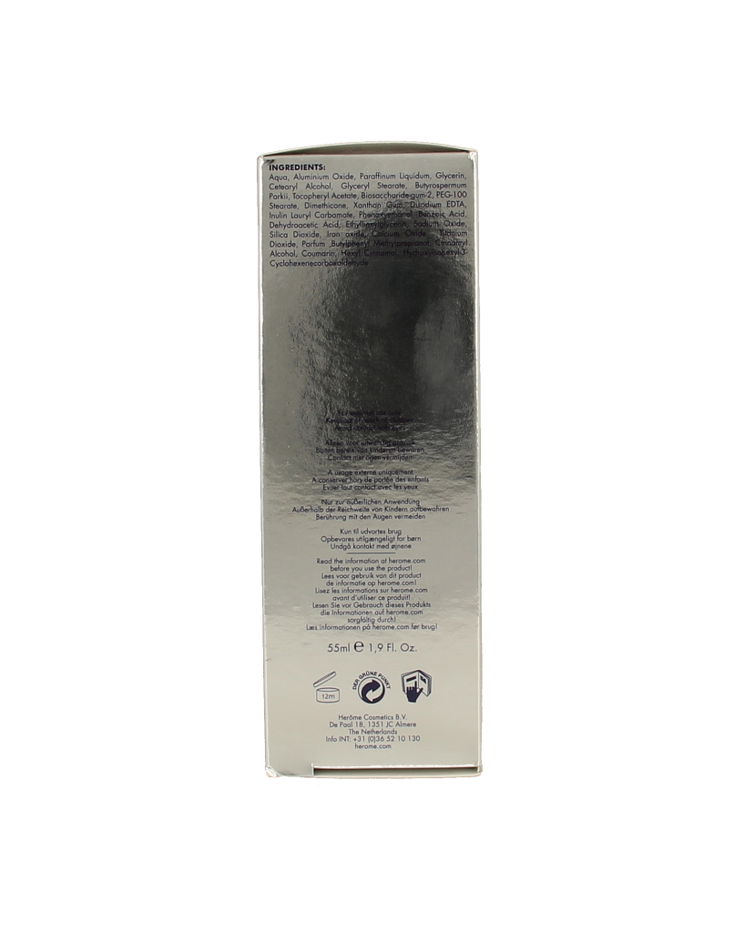 Herome Micro Dermabrasion anti-aging hand cream in a 55ml tube, designed for rejuvenating and caring for aging hands.