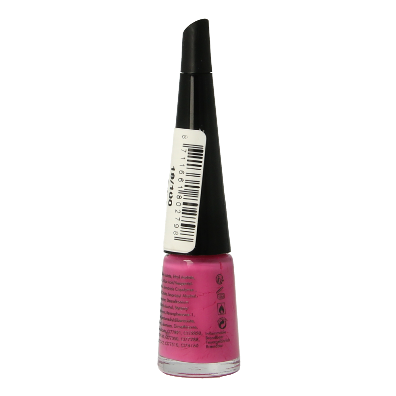 Herome Take Away Nail Colour Basic 19/100 in a 4ml bottle, vibrant nude shade, suitable for professional make-up and nail art.