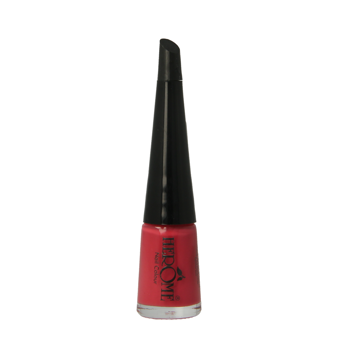 Herome Take Away Nail Colour Basic 25 in a 4ml bottle, natural pink shade, glossy finish, make-up product for nails.