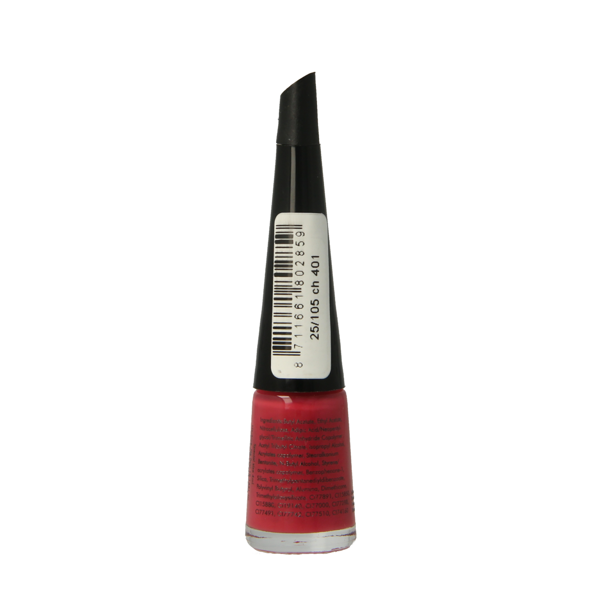 Herome Take Away Nail Colour Basic 25 in 4ml bottle, make-up product with vibrant nail polish in clear display.