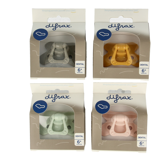 Difrax Fopspeen dental 6+ maanden met ring 1.00 Stuks