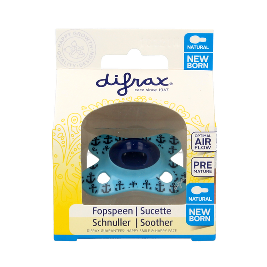 Difrax Fopspeen natural newborn  1.00 Stuks