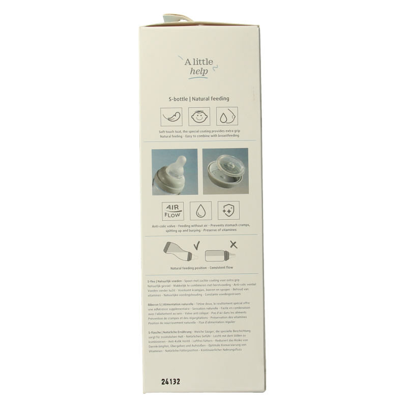 Difrax S-fles groot assorti natural 250ml 1 Stuks