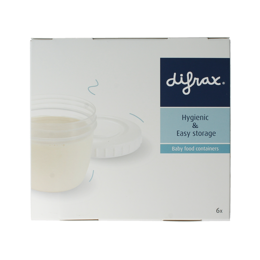 Difrax Voeding bewaarbakjes 6.00 Stuks