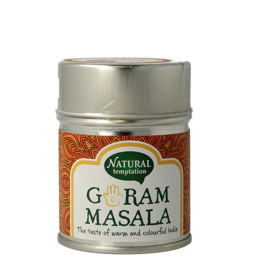 Natural Temptation Garam masala blikje natural spices bio 50.00 Gram
