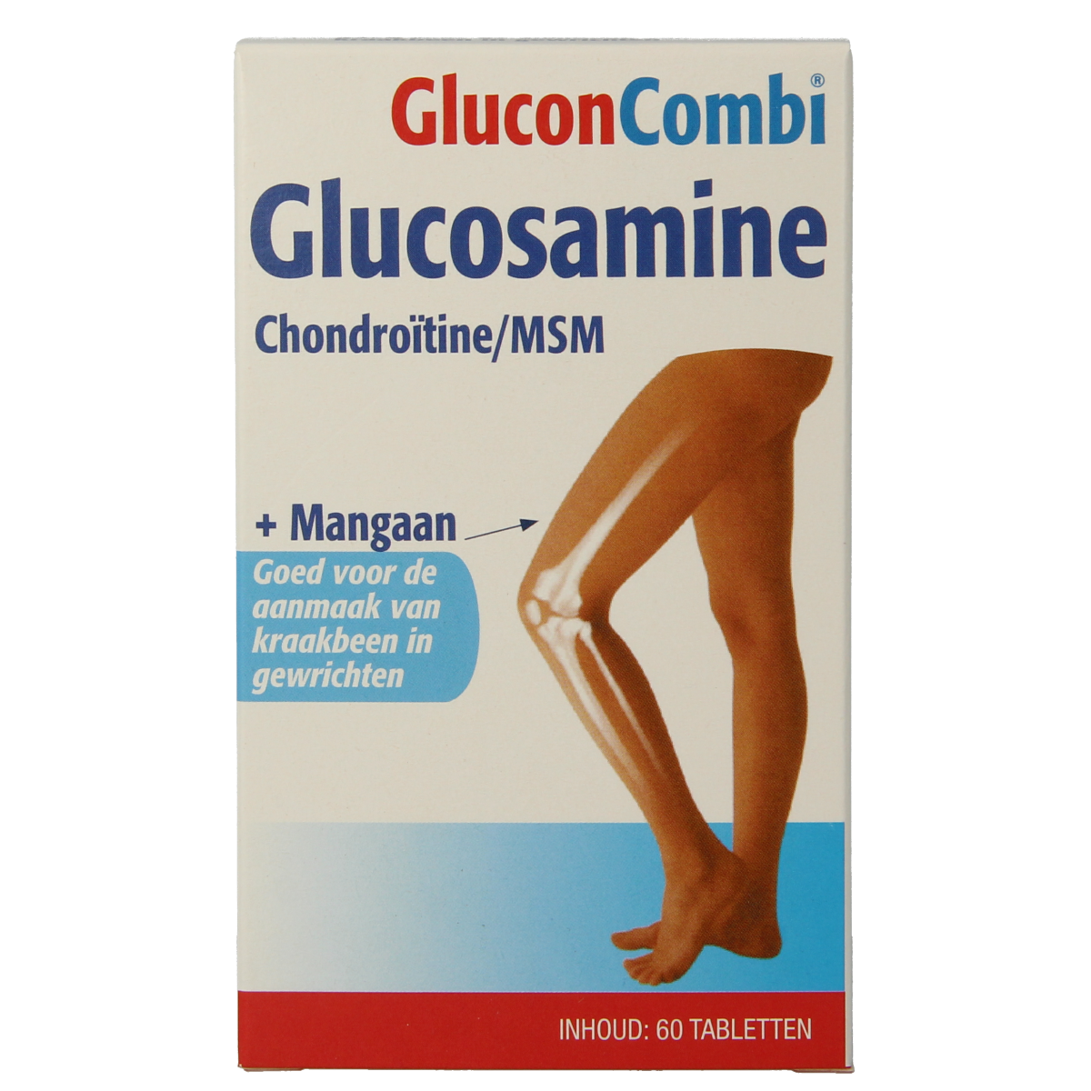 Glucon Combi Glucosamine & chondroitine MSM mangaan 60.00 Tabletten