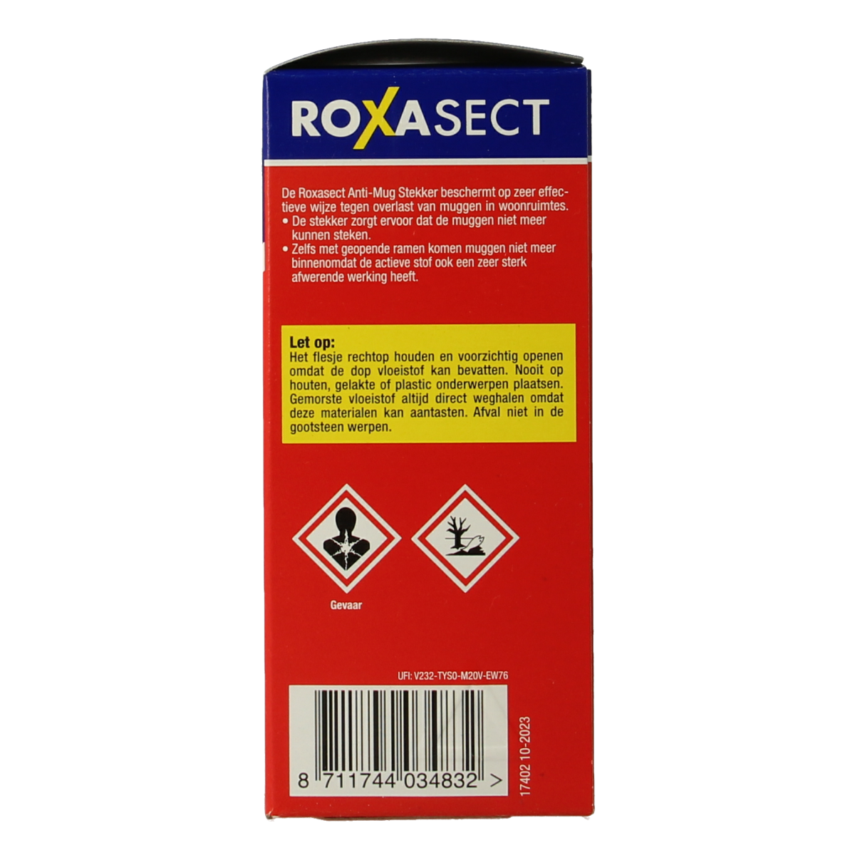 Roxasect Stekker tegen muggen op basis van prallethrin 1.00 Stuks