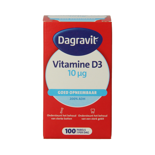 Dagravit Vitamine D pearls 400IU 100.00 Stuks