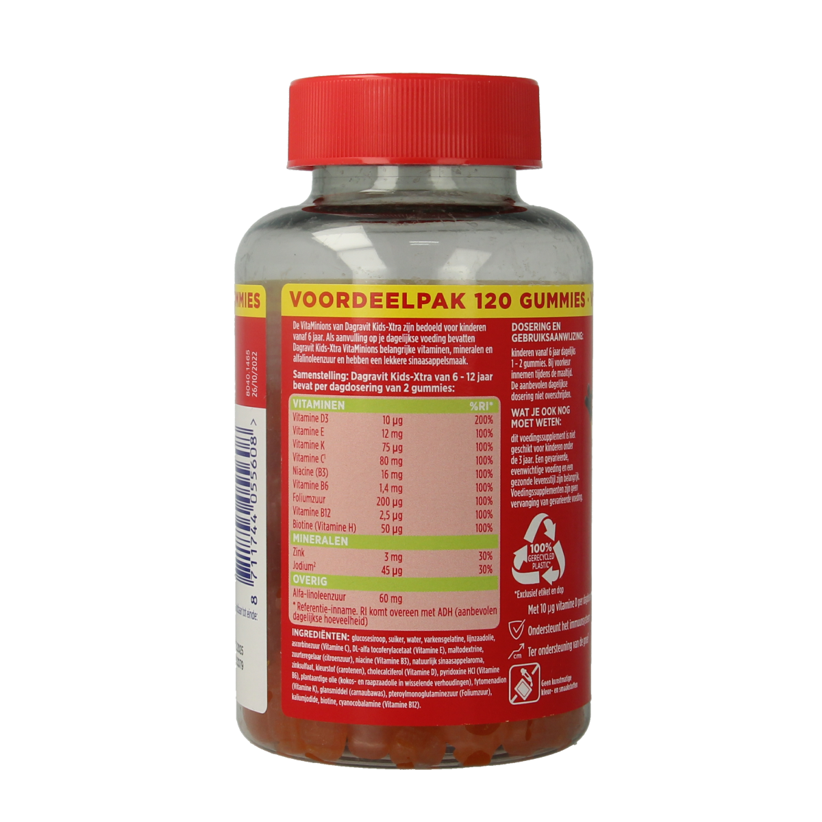 Dagravit Kids-xtra 6-12 jaar LALALLATTT 120.00 Gummies