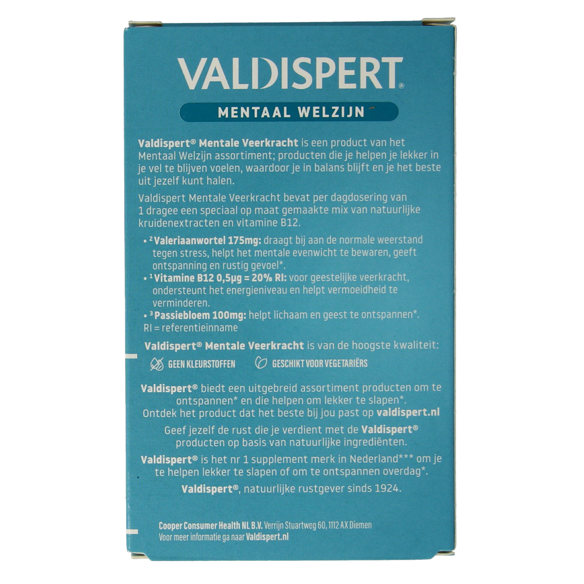 Valdispert Mentale veerkracht 30.00 Tabletten