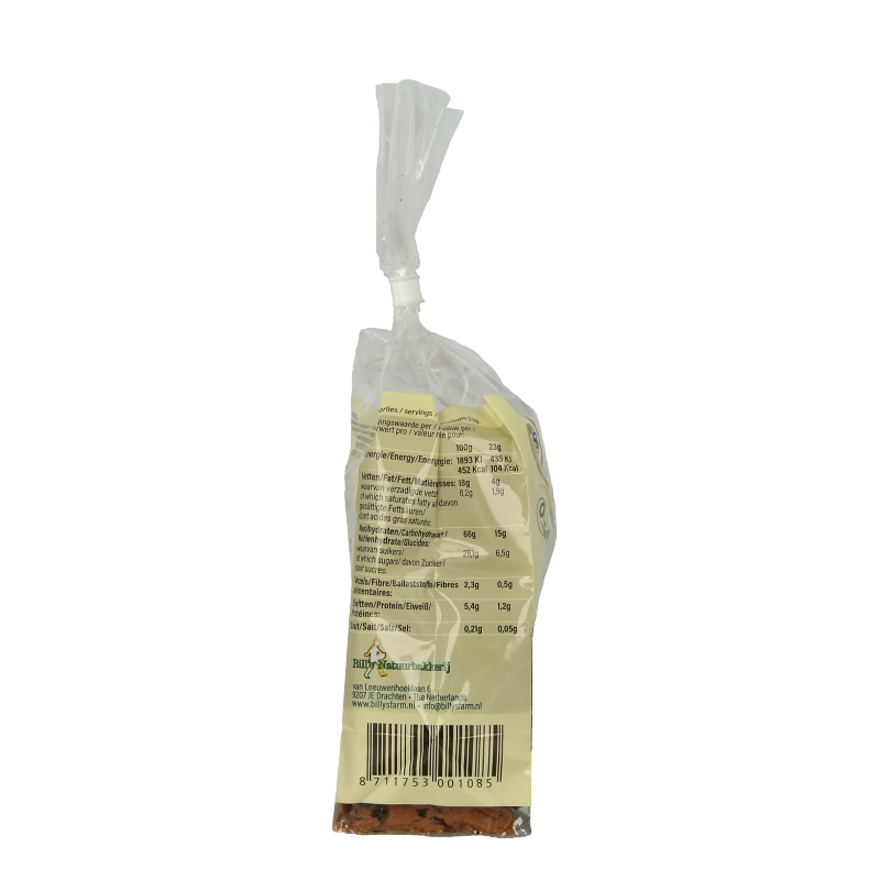 Billy's Farm Rozijnenkoeken bio 230 Gram
