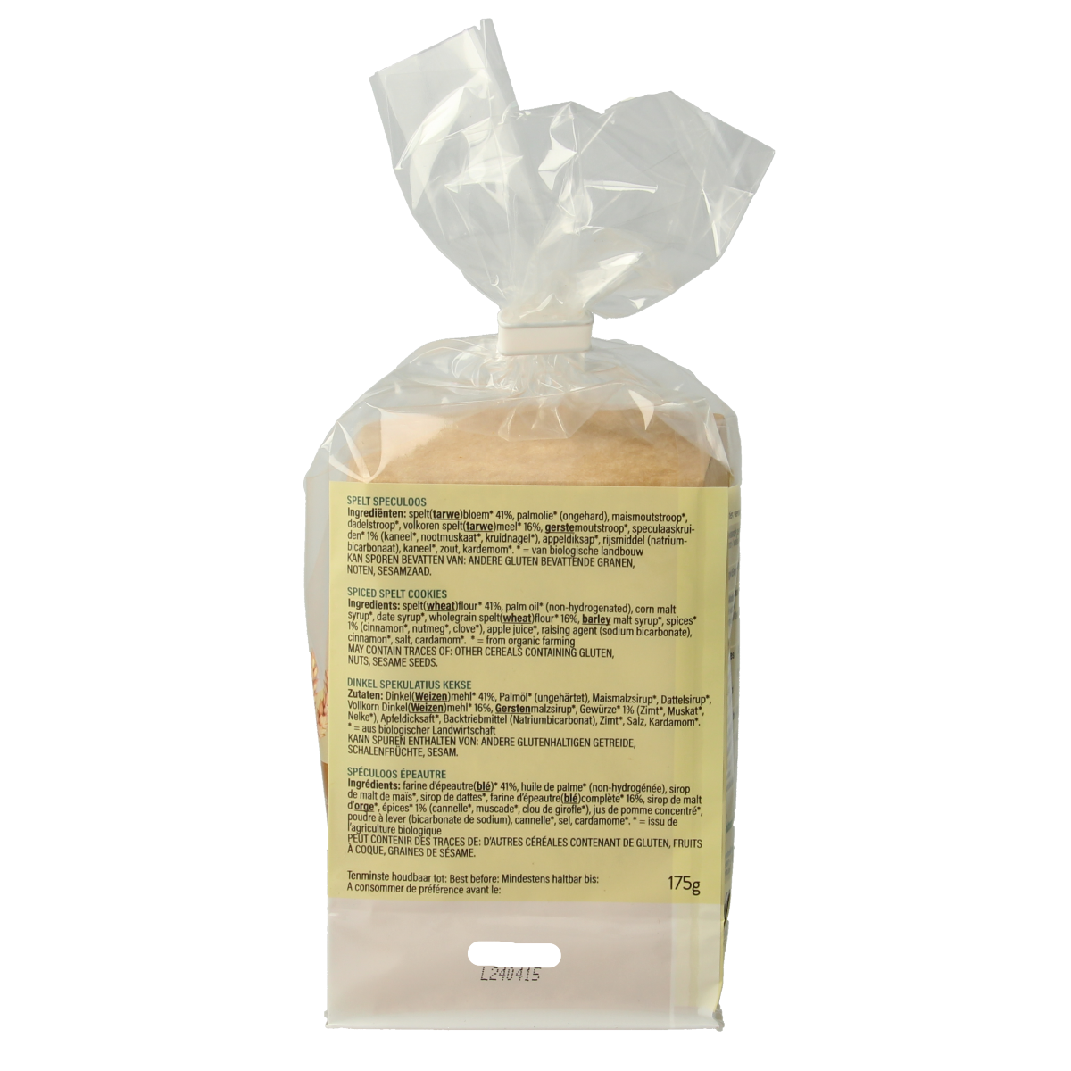 Billy's Farm Speculoos spelt bio 175.00 Gram