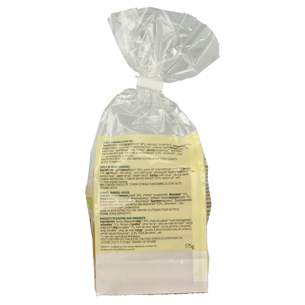 Billy's Farm Speltstaafjes amandel bio 175.00 Gram