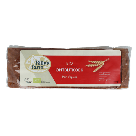 Billy's Farm Ontbijtkoek naturel bio 300.00 Gram