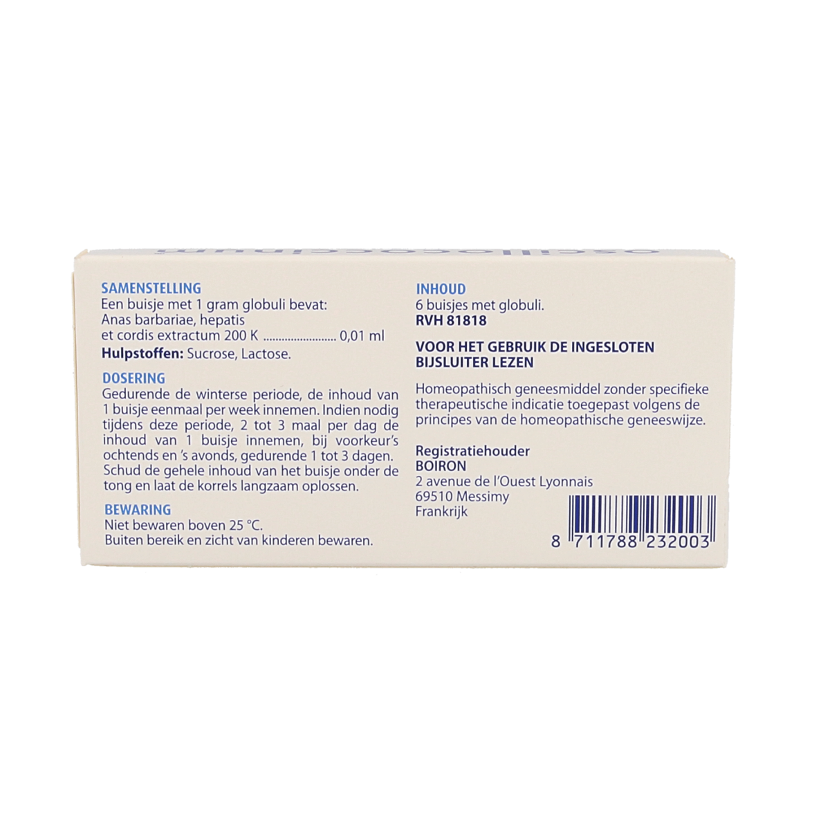 Boiron Oscillococcinum 6.00 Stuks