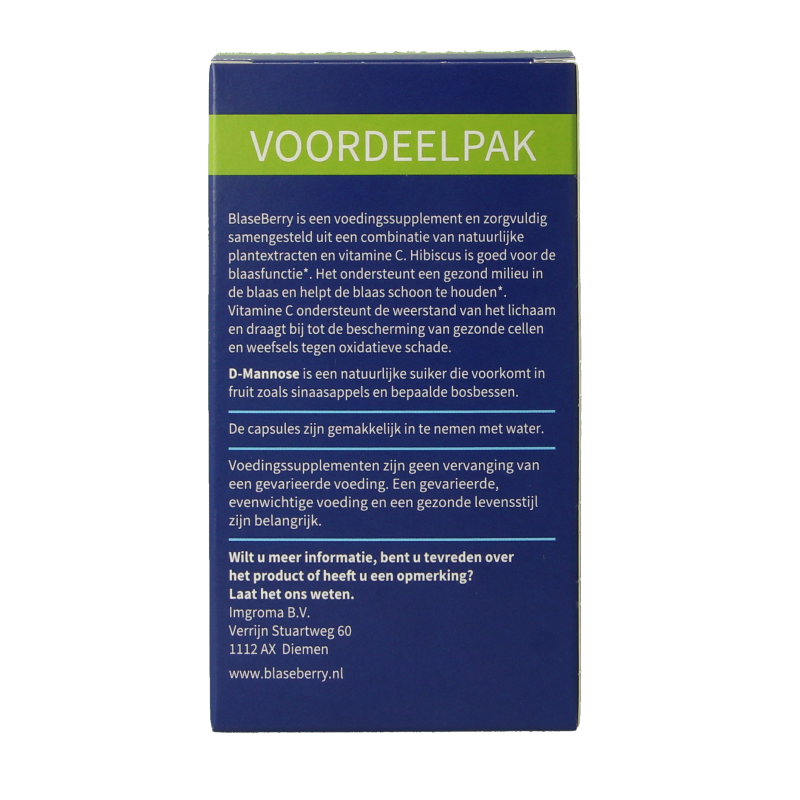 Blaseberry Cranberry D-Mannose & hibiscus 100 Capsules